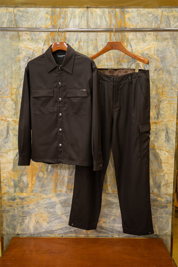 dolce & gabbana 2025/aw casual shirt jacket & trousers